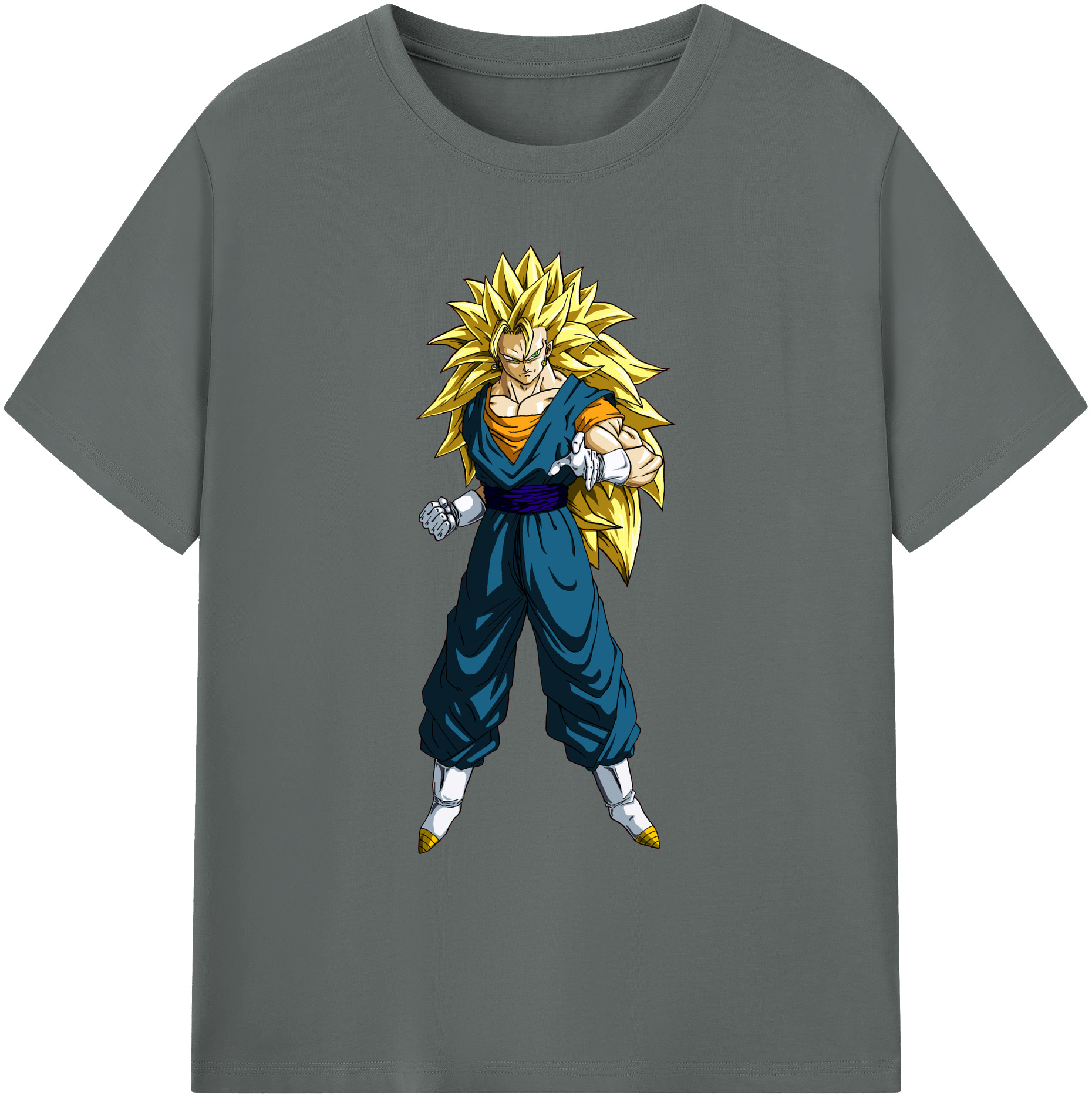 （画像用） ドラゴンボール ベジット DRAGON BALL Vegetto 綿100％ メンズ半袖Tシャツ｜肌触りやわらか＆通気性
